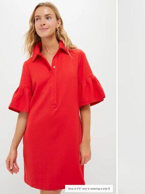 Tuckernuck Tuckernuck Ruffle Sleeve Polo Dress nwot